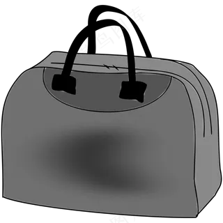 免抠黑色包包设计稿