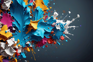 抽象垃圾艺术背景纹理彩色油漆飞溅图片