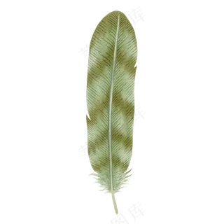 水彩羽毛免扣