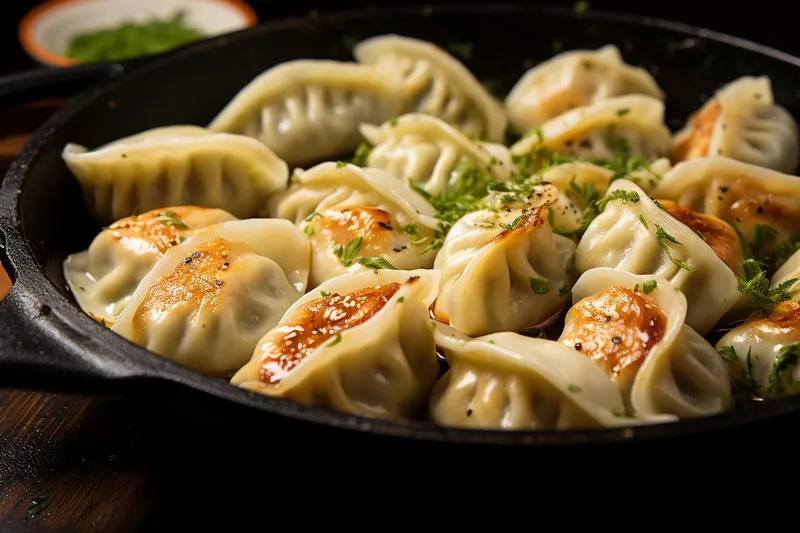 煎饺水饺美食小吃
