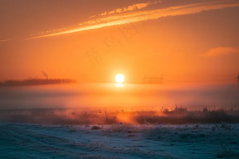清晨日出朝霞云层摄影图(4032x2688)