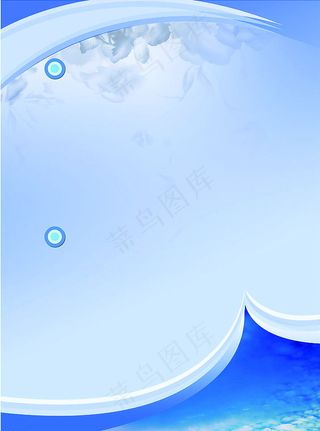 蓝色展板气泡兰背景7