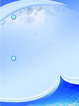 蓝色展板气泡兰背景7