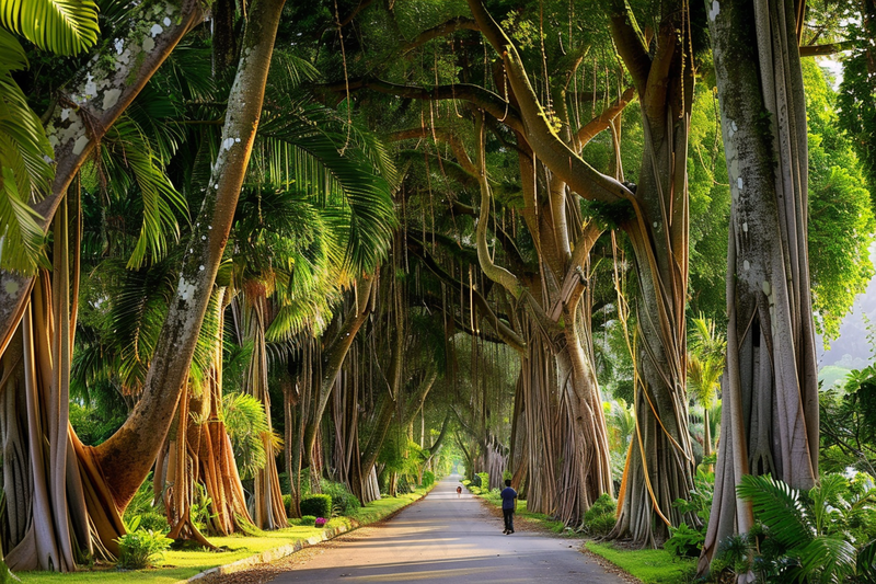 山林森林绿色大自然风景摄影图