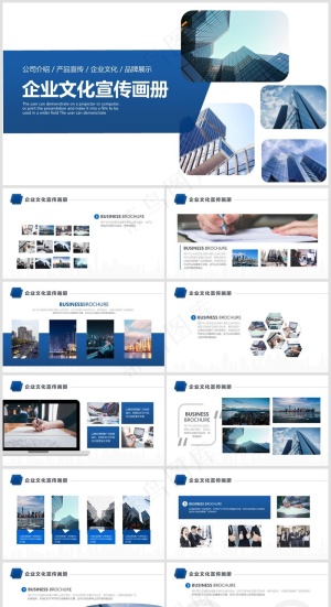 PPT模板丨宣传画册丨企业介绍丨工作总结丨述职报告丨图文排版031预览图