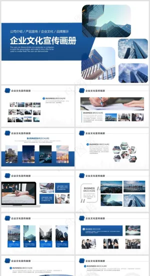 PPT模板丨宣传画册丨企业介绍丨工作总结丨述职报告丨图文排版031预览图