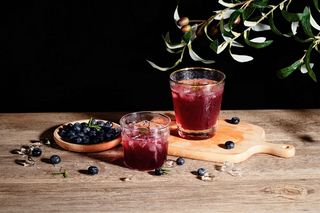 蓝莓水果饮品