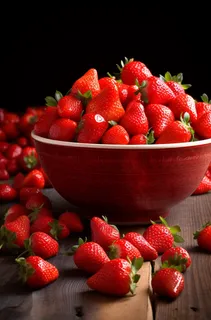 新鲜草莓水果摄影图