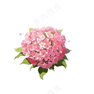 粉色花朵桃花玫瑰免抠素材74