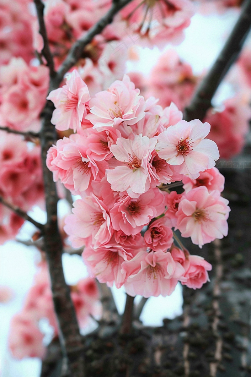 春日樱花花朵摄影图(2688x4032)