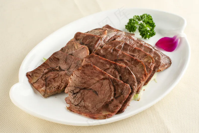 切片五香牛肉美食