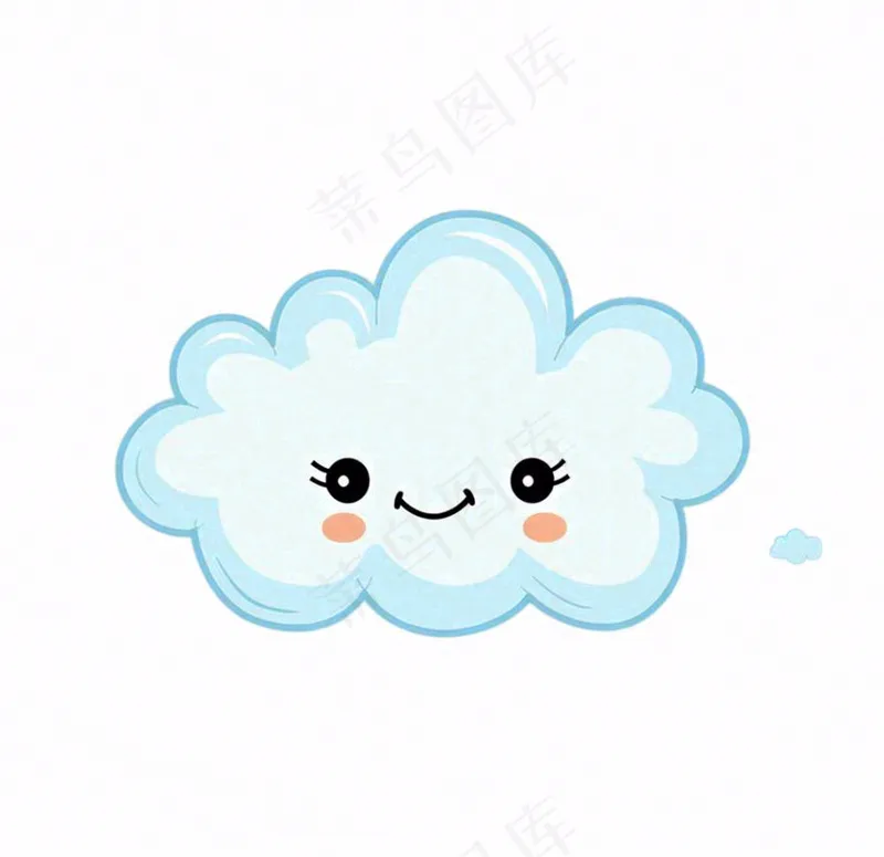 白云云朵天气卡通插画免抠(1056x1024)