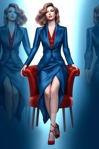 西服礼服定制手稿插画背景