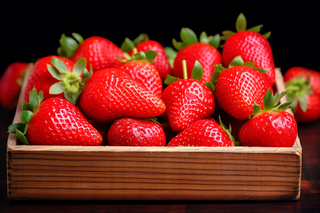 新鲜草莓水果摄影图