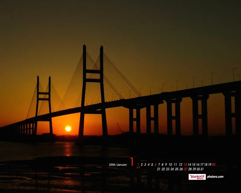 朝霞夕阳美景