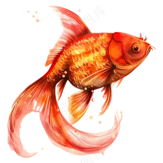 免扣红色的大鲤鱼