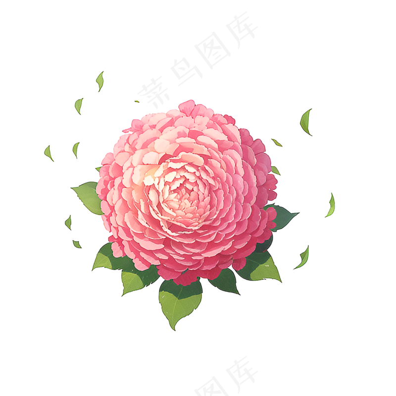 粉色花朵桃花玫瑰免抠素材68