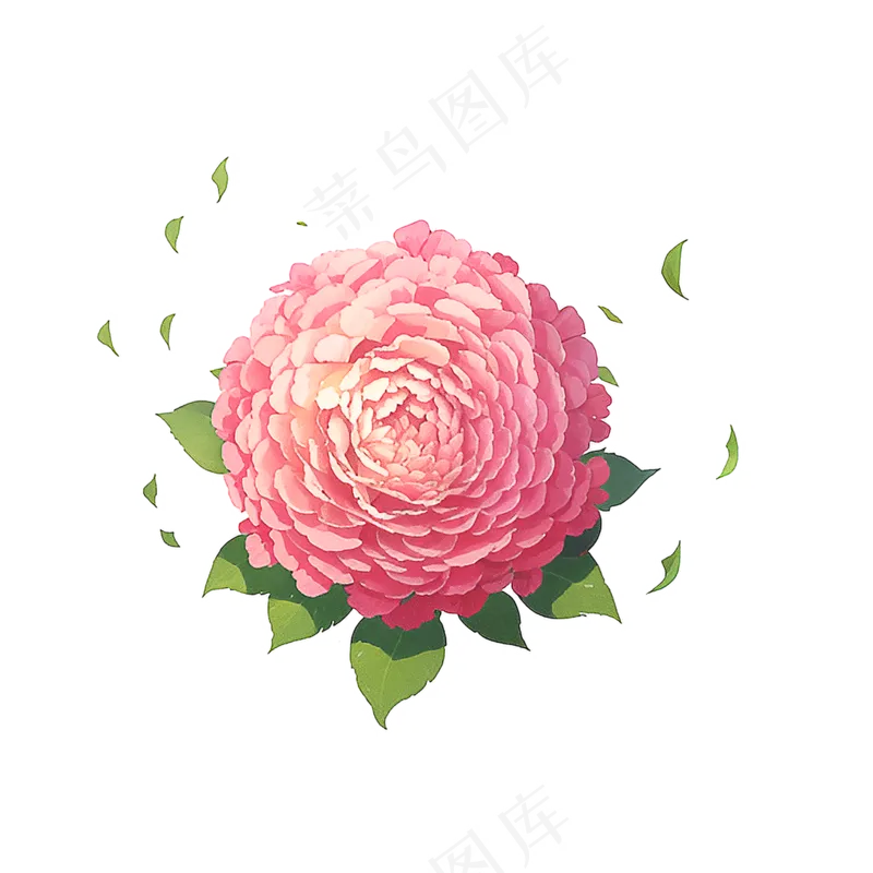 粉色花朵桃花玫瑰免抠素材68