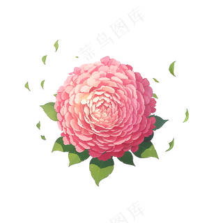 粉色花朵桃花玫瑰免抠素材68