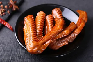 卤味鸭掌小吃美食