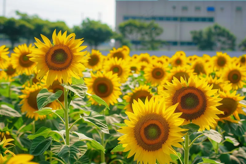 向日葵向阳鲜花摄影图(4032x2688)