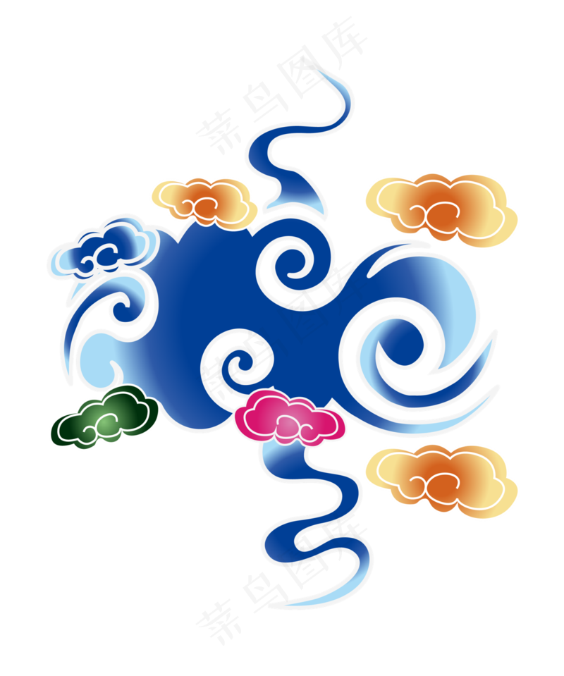 中国风祥云68免扣素材