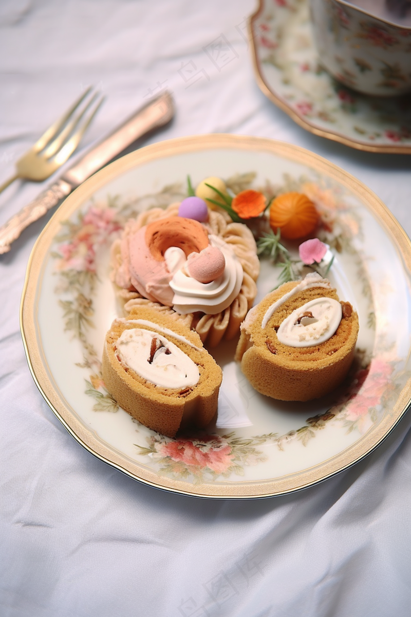 下午茶蛋糕甜点摄影图