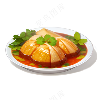 橙色果冻糕点美食西式95