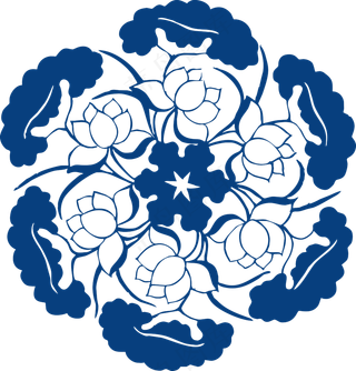 古代青花瓷图案花纹中国风图案祥云纹理传统图腾PNG免扣素材