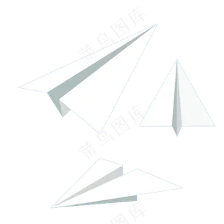 卡通手绘箭头纸飞机PNG免抠元素图片海报背景儿童装饰漂浮