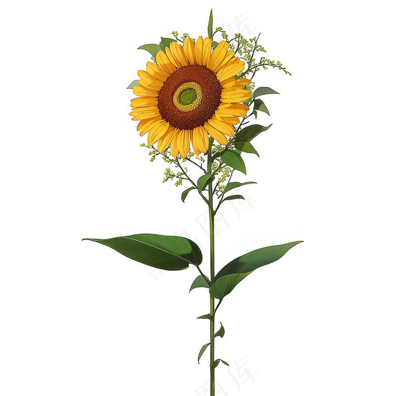 黄色向日葵免抠素材1