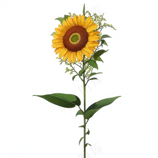 黄色向日葵免抠素材1