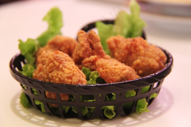 油炸鸡腿美食小吃零食