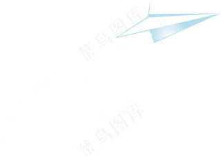 卡通手绘箭头纸飞机PNG免抠元素图片海报背景儿童装饰漂浮