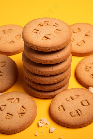 曲奇饼饼干酥脆下午茶美味零食美食摄影图