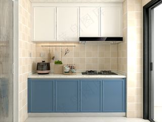 清新简约厨房效果图2
