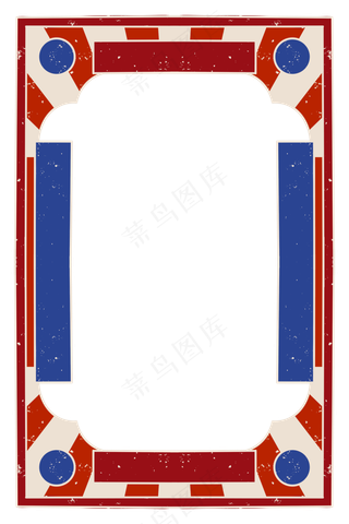 方形红色中国风复古边框