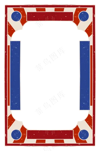 方形红色中国风复古边框