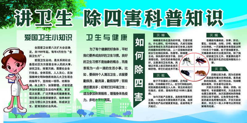 健康教育宣传栏科普知识