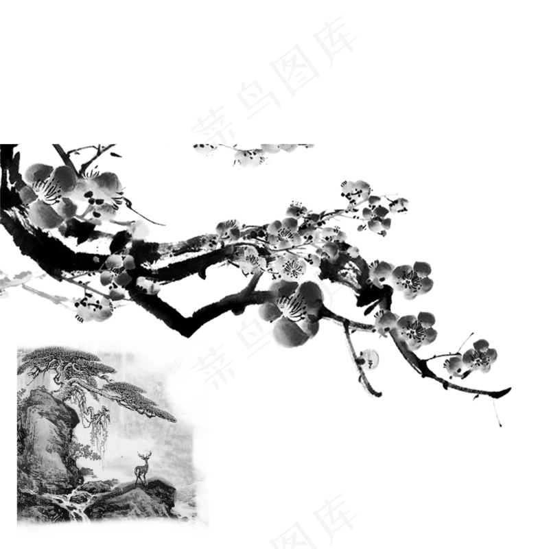 新中式水墨山水画106