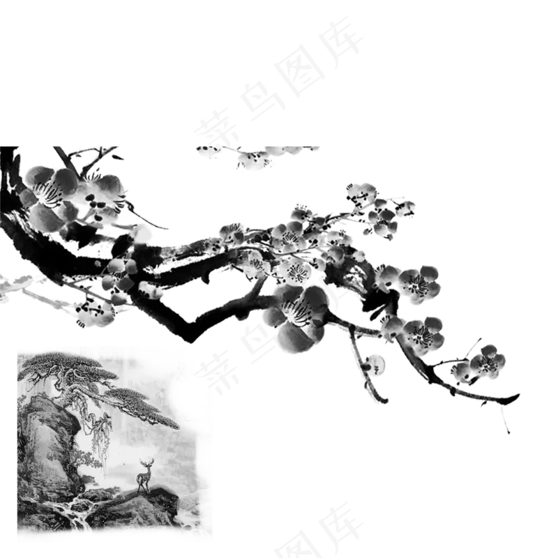 新中式水墨山水画106