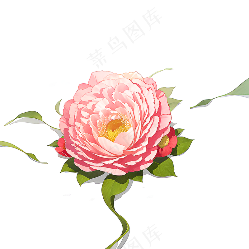 粉色花朵桃花玫瑰免抠素材30