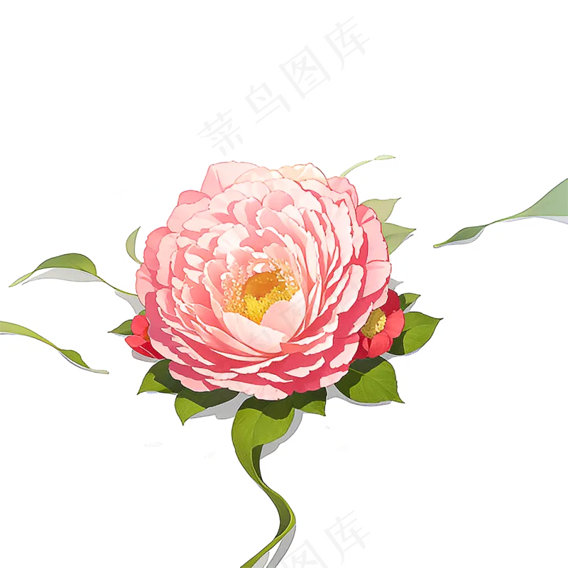 粉色花朵桃花玫瑰免抠素材30