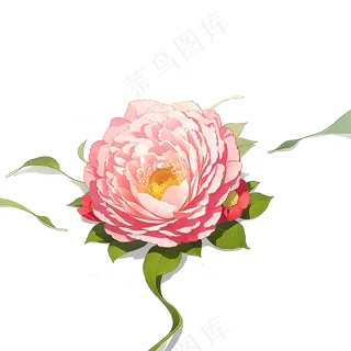 粉色花朵桃花玫瑰免抠素材30