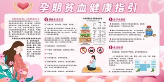 孕期贫血健康指引宣传栏