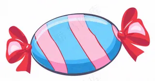 糖果甜蜜卡通插画免抠