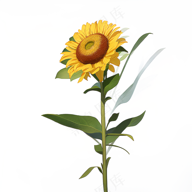黄色向日葵免抠素材104