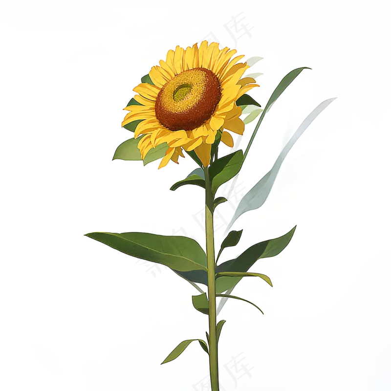 黄色向日葵免抠素材104