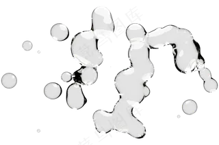 透明无背景水滴液体31免扣元素