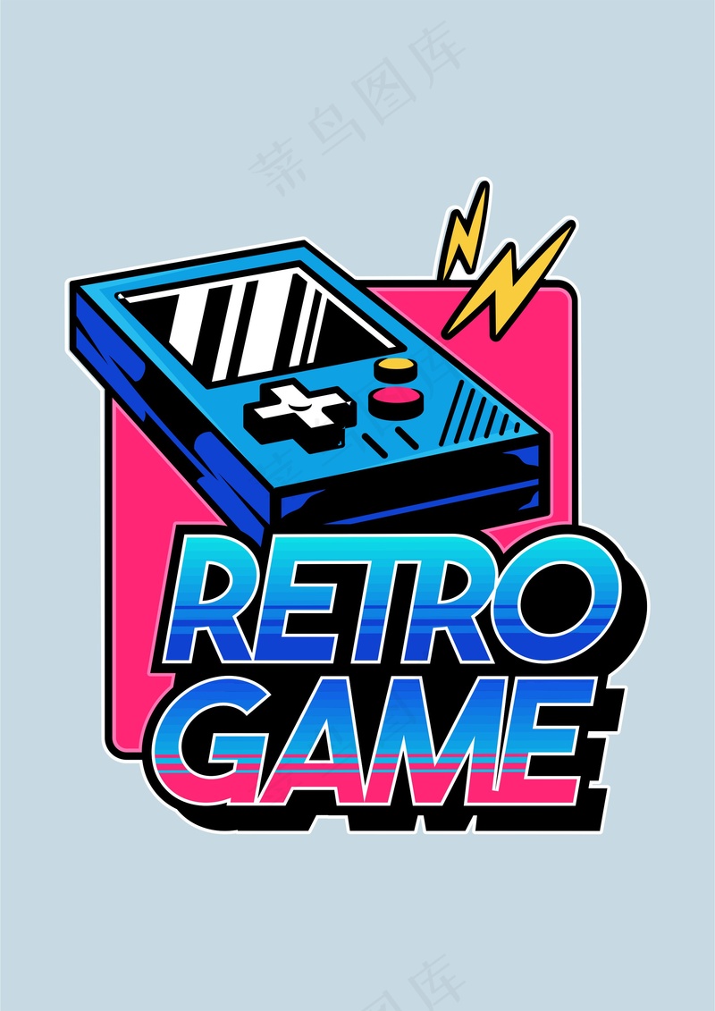 游戏机 Gameboycdr矢量模版下载